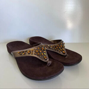 COPY - Vionic Pearl Jeweled Bronze Sandals